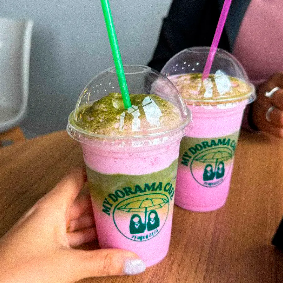 Iced Matcha Latte BTS do My Dorama Café